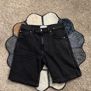 Hollister Black Baggy Jean Shorts